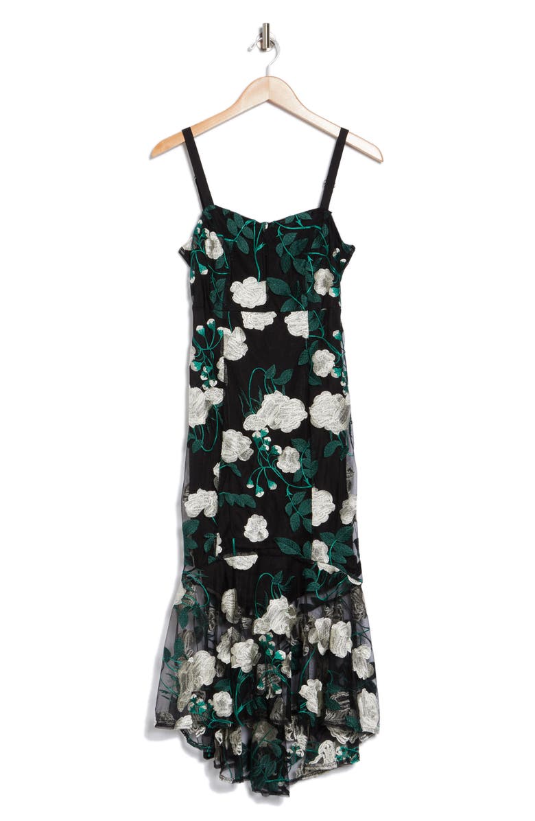 Sam Edelman Vine Flower Embroidered Midi Dress, Alternate, color, 