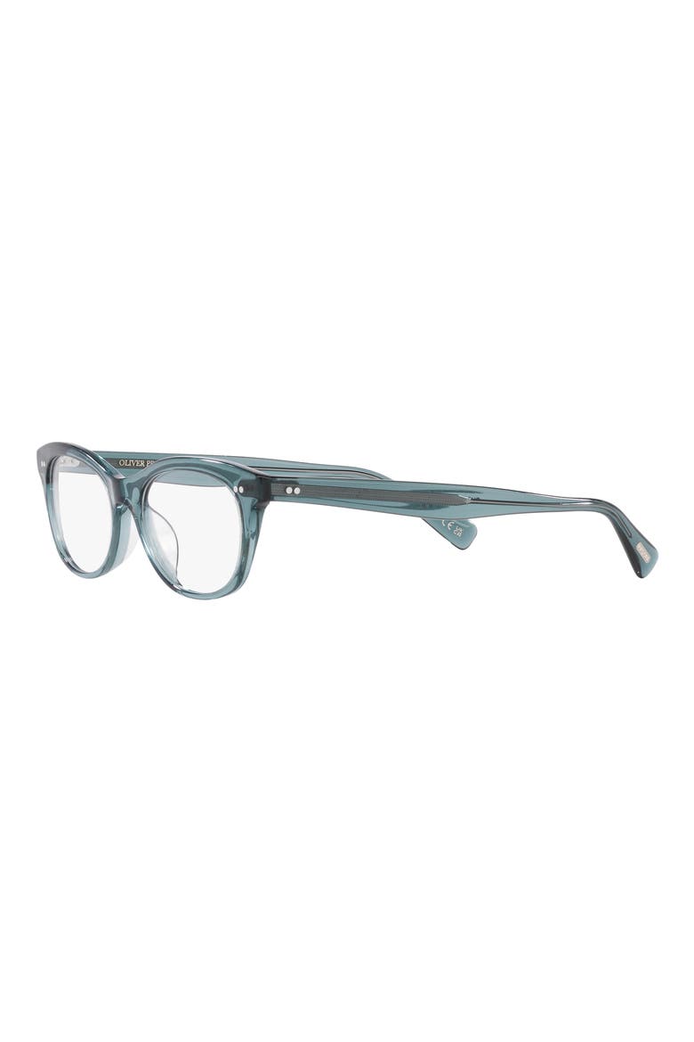 Dezerai 51mm Oval Optical Glasses, Alternate, color, DARK BLUE