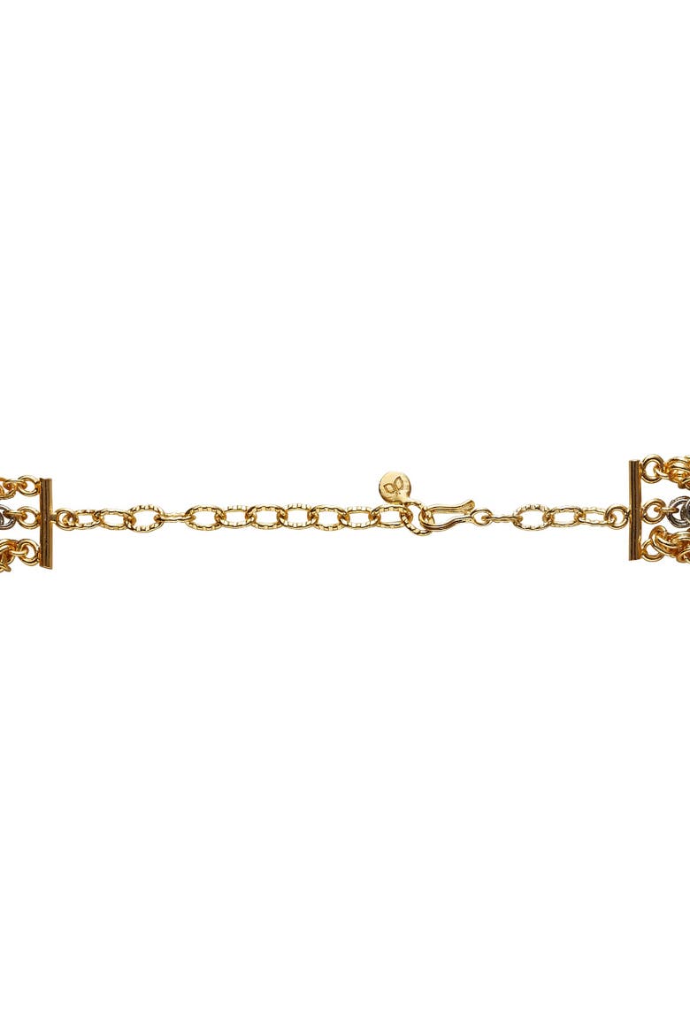 SINNA LAYERED NECKLACE, Alternate, color, Gold Plated