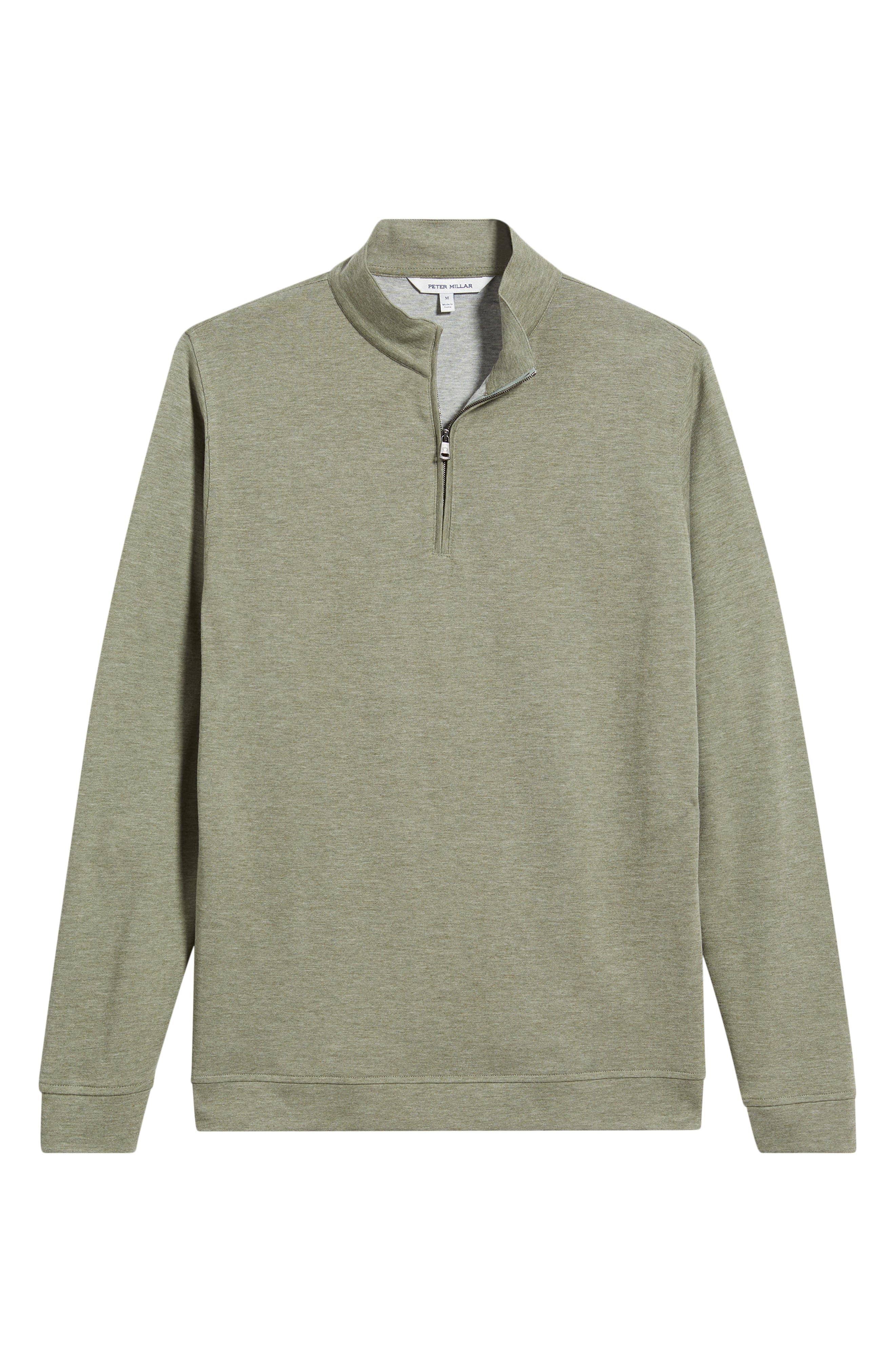 Мужские свитеры Peter Millar Comfort Interlock Organic Cotton Blend Quarter Zip Pullover — фото 5
