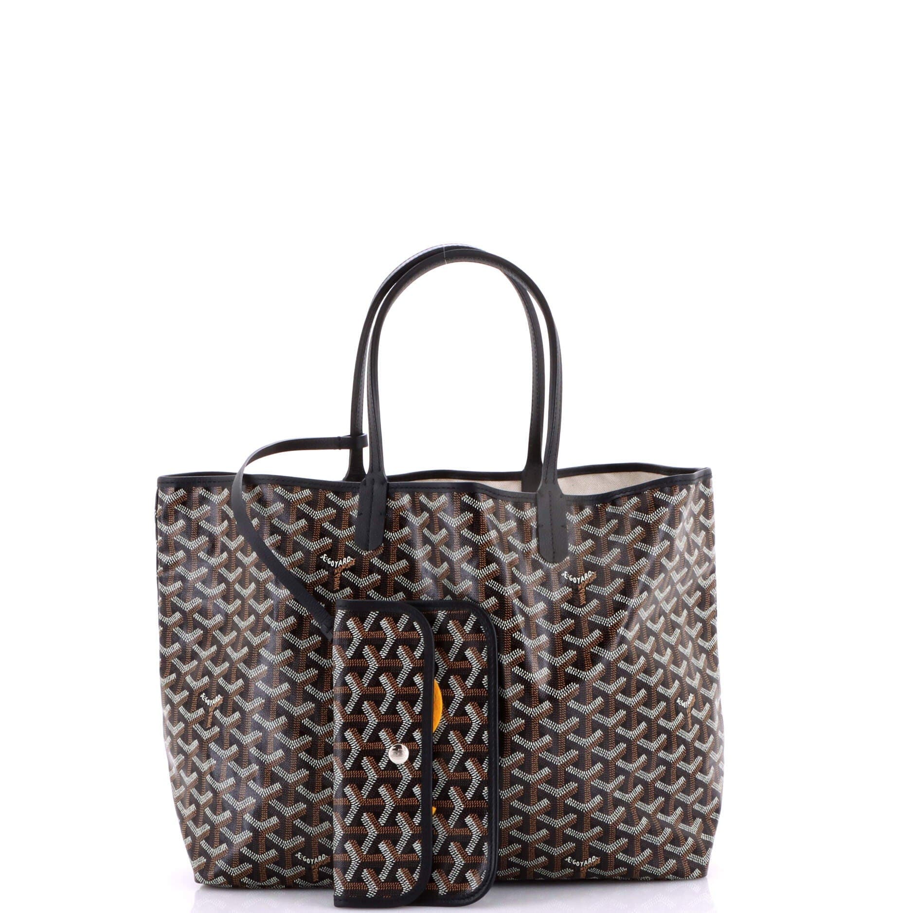 Pre-Owned Goyard Saint Louis Tote Coated Canvas PM, Alternate, color, Black