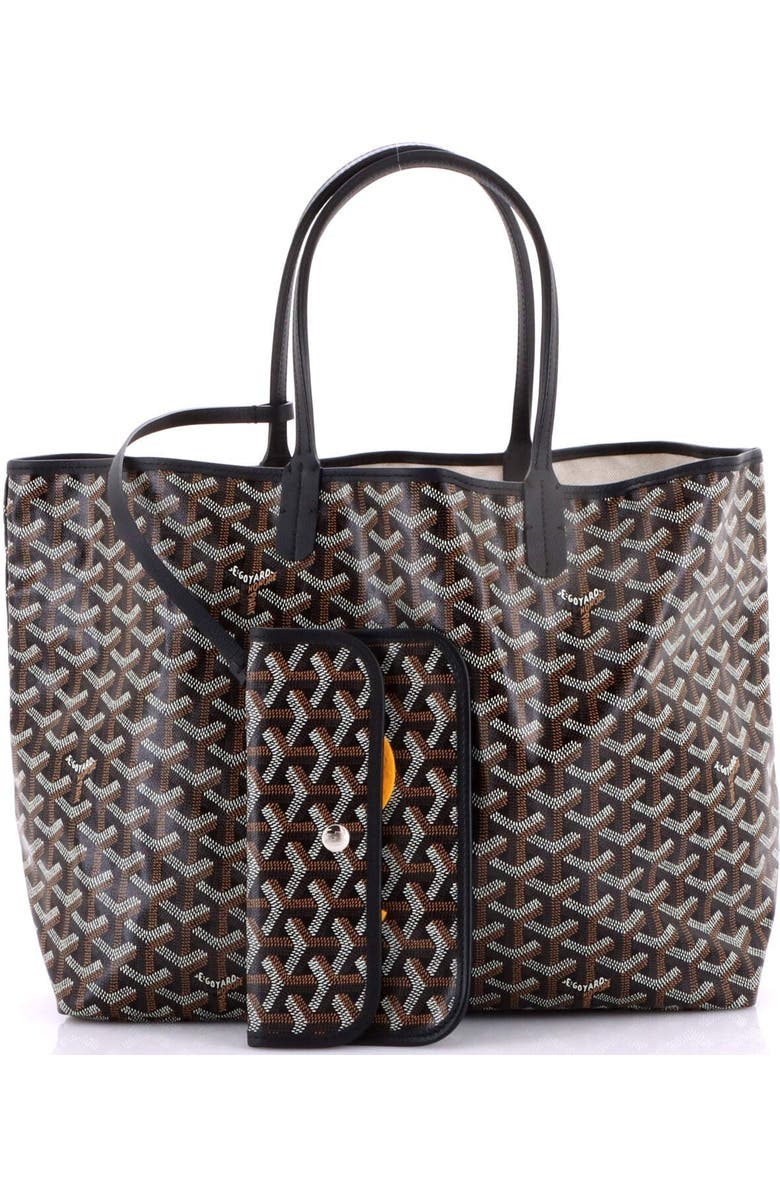 Pre-Owned Goyard Saint Louis Tote Coated Canvas PM, Alternate, color, Black