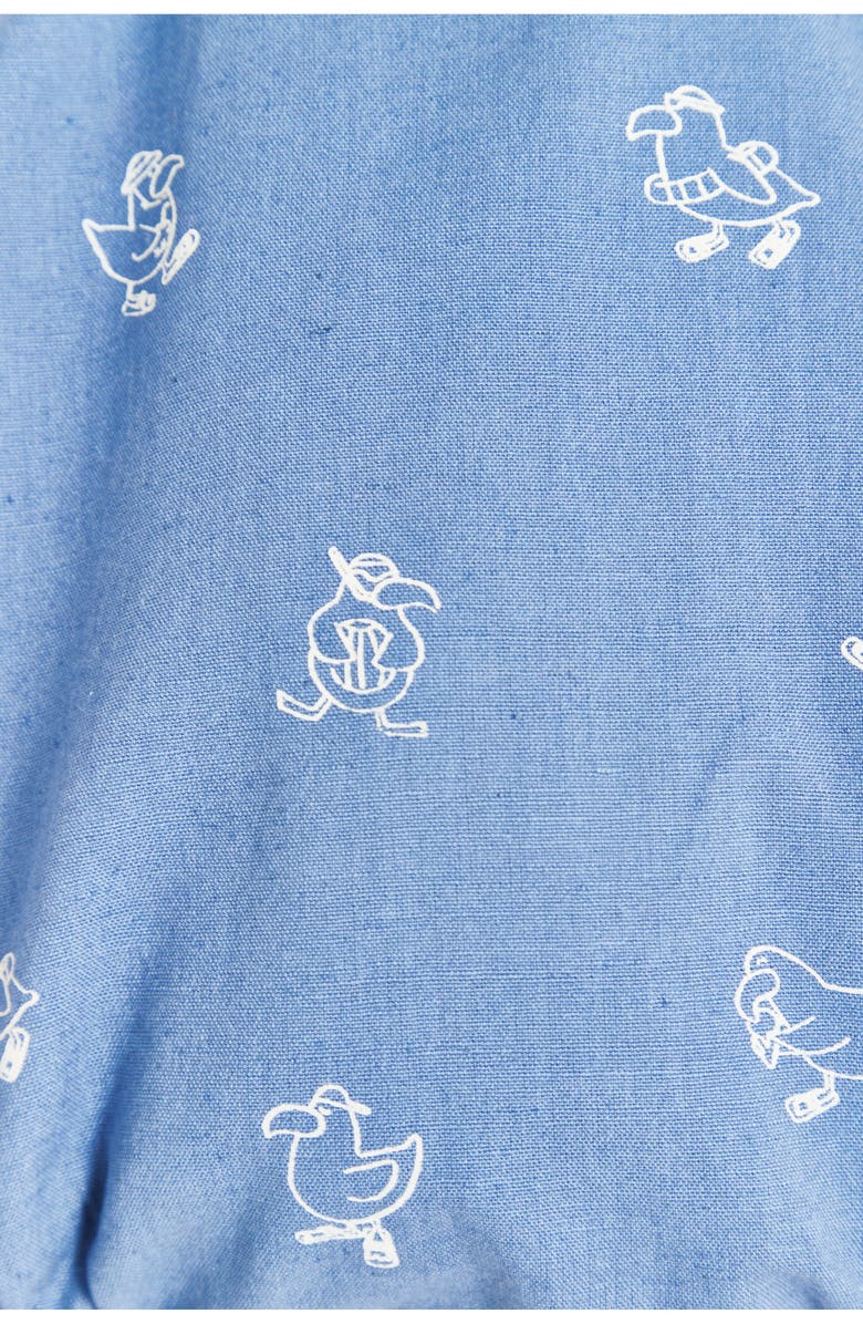 Babycottons Premium Cotton Raphael Romper for Infant, Alternate, color, Blue