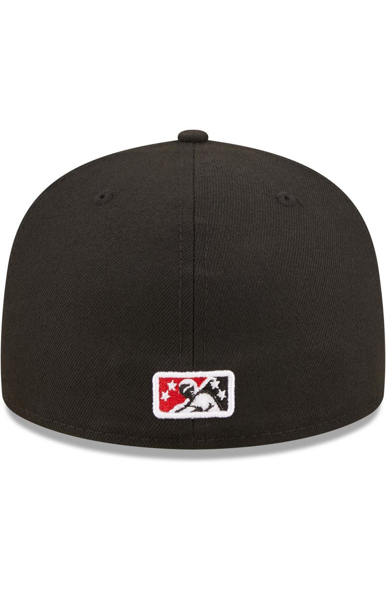 New Era Men's New Era Black El Paso Chihuahuas Authentic Collection 59FIFTY Fitted Hat, Alternate, color,