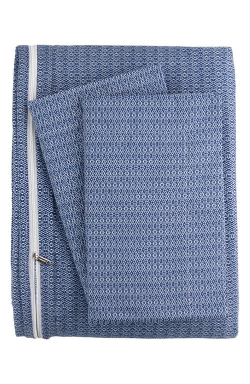 Homespun Home Spun Home Spun Premium Ultra Soft Blue Diamond Pattern Duvet Cover Set In Blue