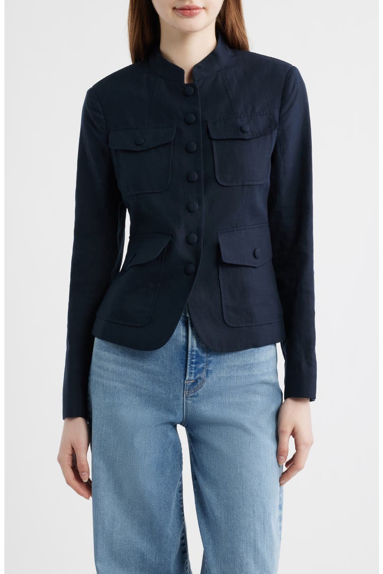 Mercer Lyocell & Linen Blazer, Main, color, SAL