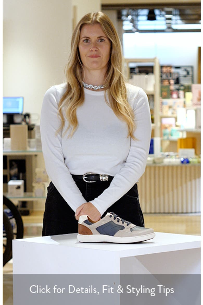 Mapstone Lace-Up Leather Sneaker video