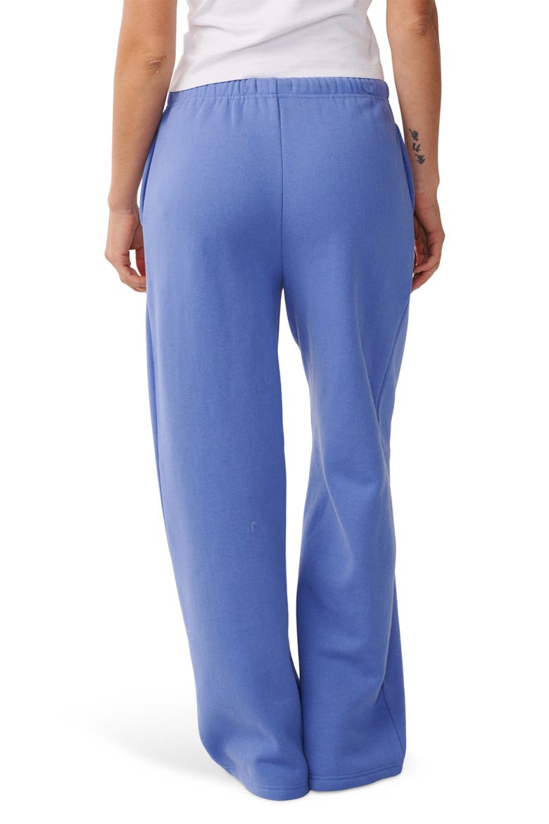 Surf Puff Wide Leg Sweatpants, Alternate, color, MID BLUE