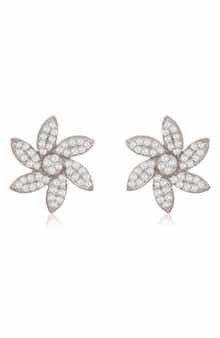 SUZY LEVIAN DIAMONDS 14K Gold Diamond Flower Stud Earrings - 0.20ct.
