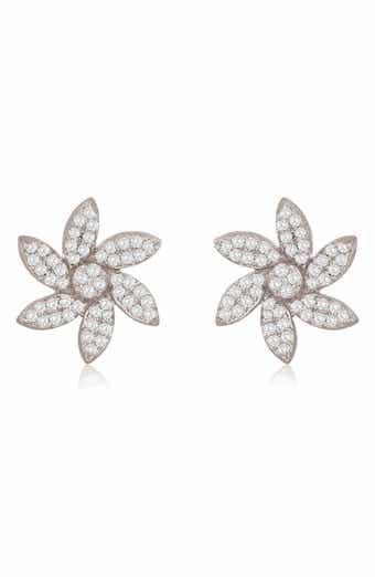 SUZY LEVIAN DIAMONDS 14K Gold Diamond Flower Stud Earrings - 0.20ct.