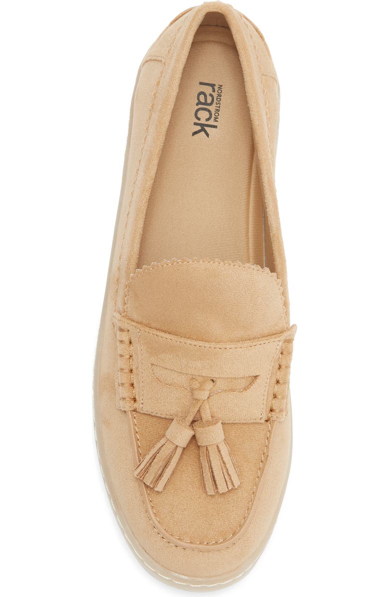 NORDSTROM RACK Jazzy Tassel Loafer, Alternate, color, Tan Latte