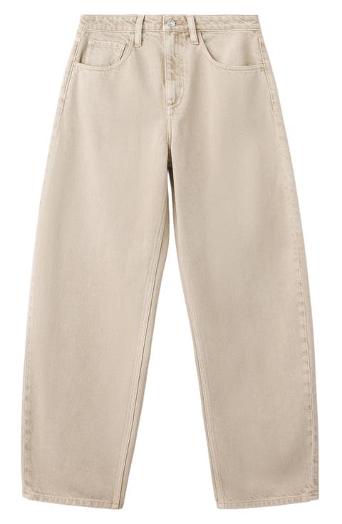 High Waist Barrel Jeans