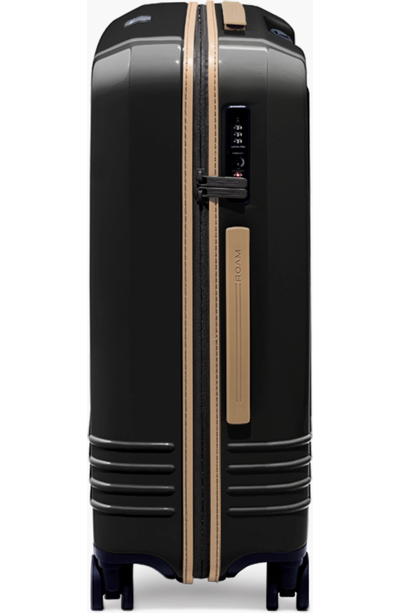 ROAM Luggage Check-In Luggage, Alternate, color, Black Gloss / Tan Trim