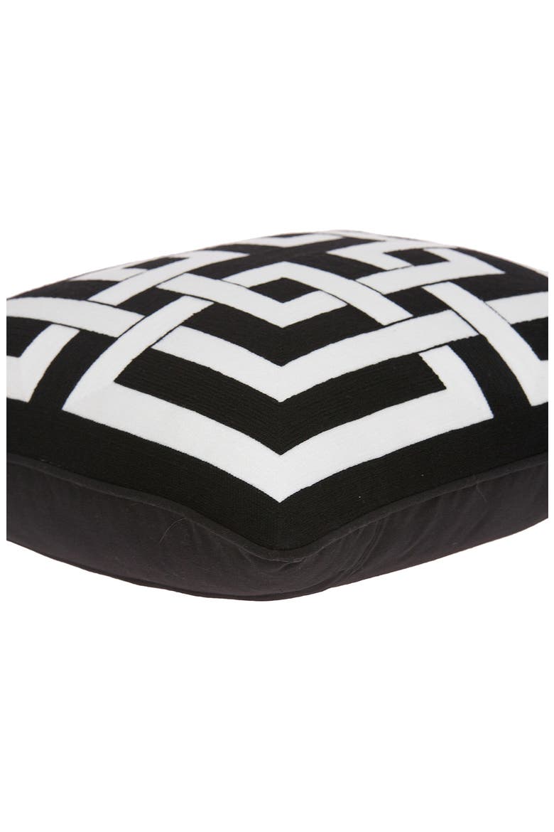 Abali Decorative Accent Pillow, Alternate, color, BLACK