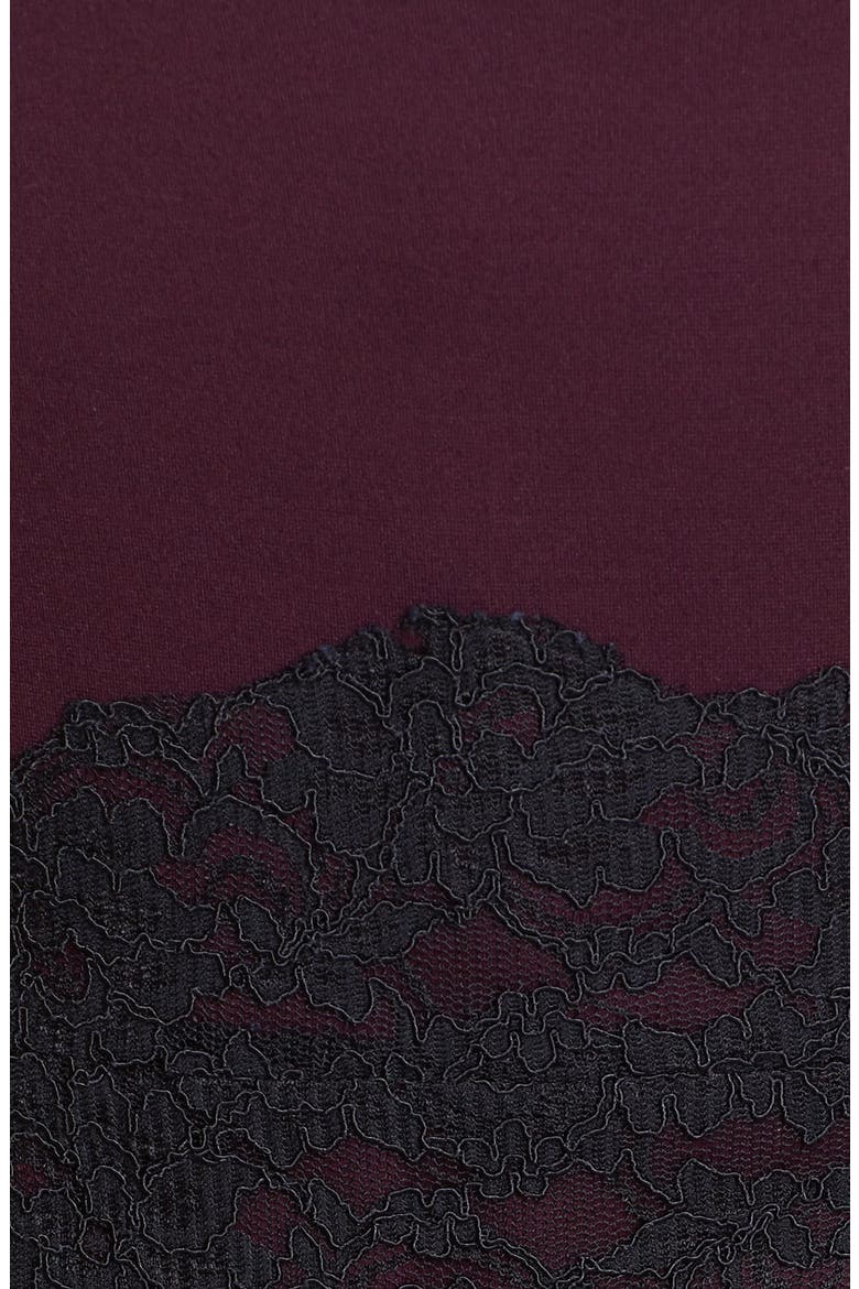 'Dracula's Lover' Lace Inset Tank Dress, Alternate, color, PORT/ BLACK