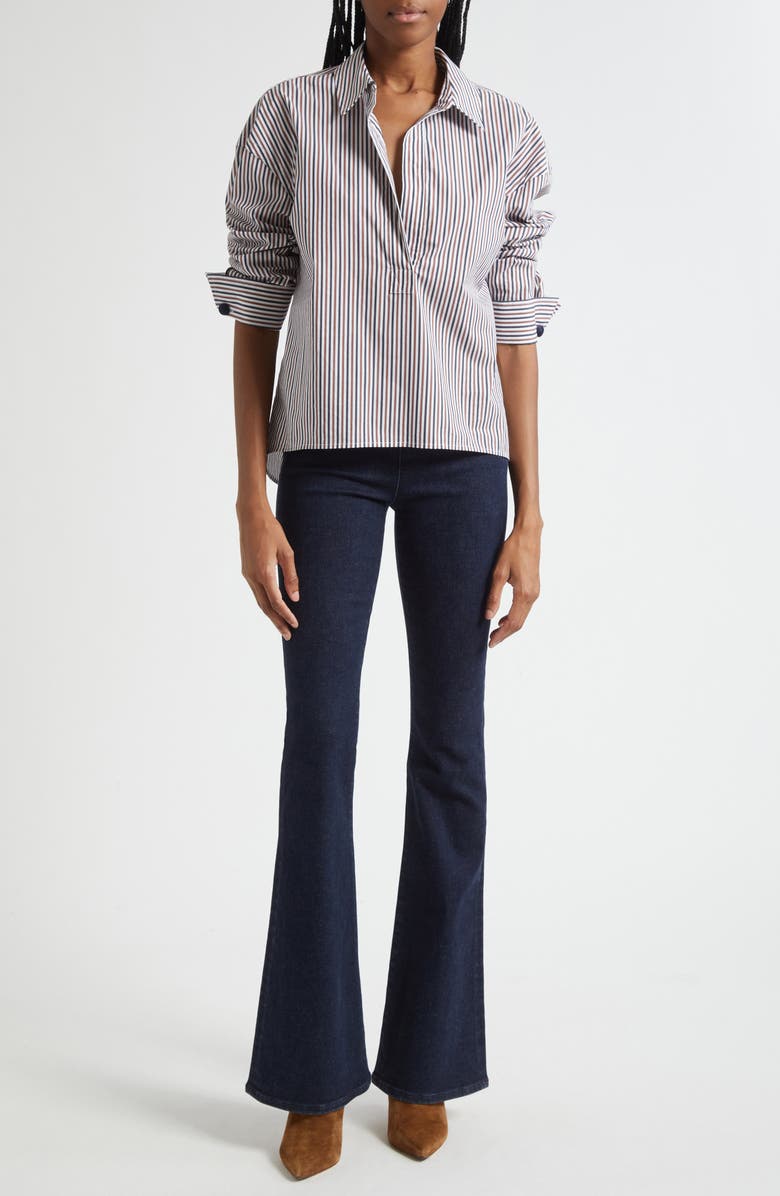 Draymond Stripe Stretch Cotton Blend Shirt