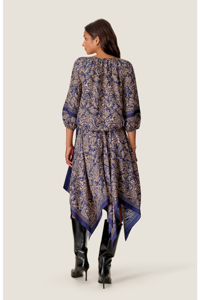 Reese Paisley Blouse, Alternate, color, Maritime Multi