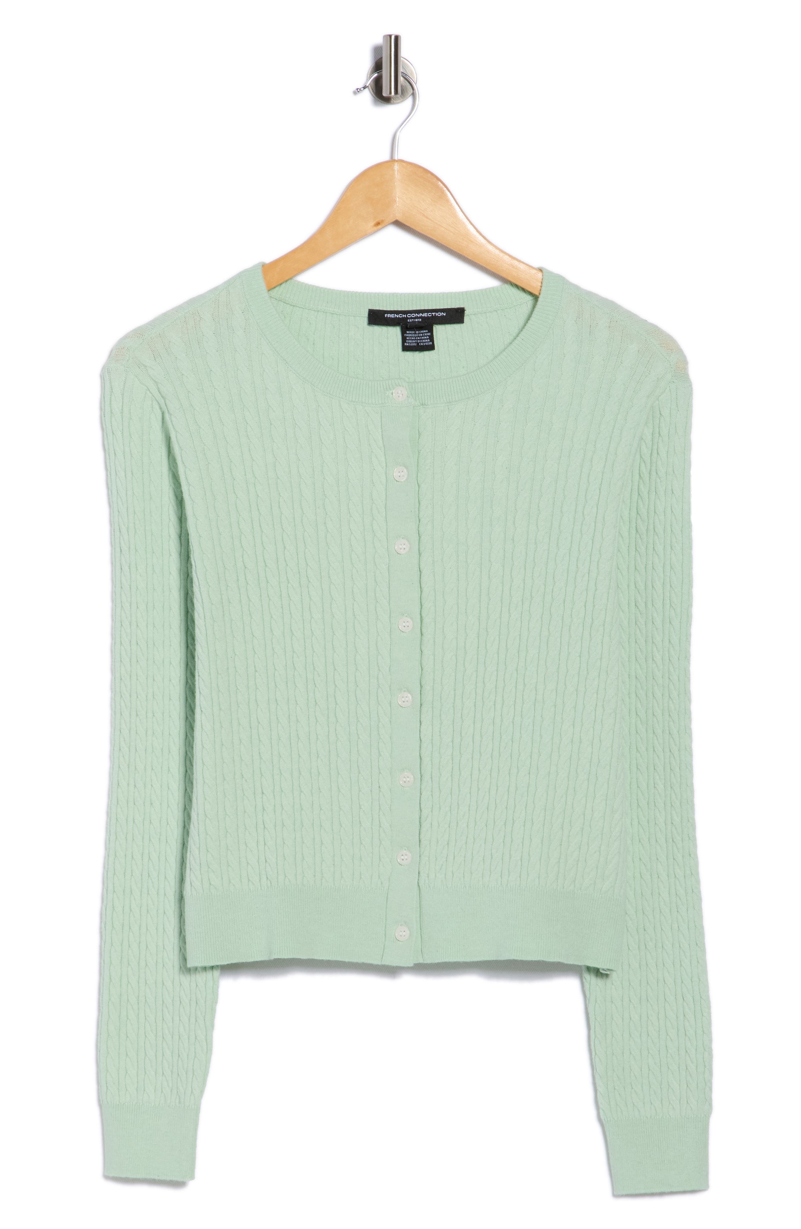 French Connection Cable Stitch Cardigan