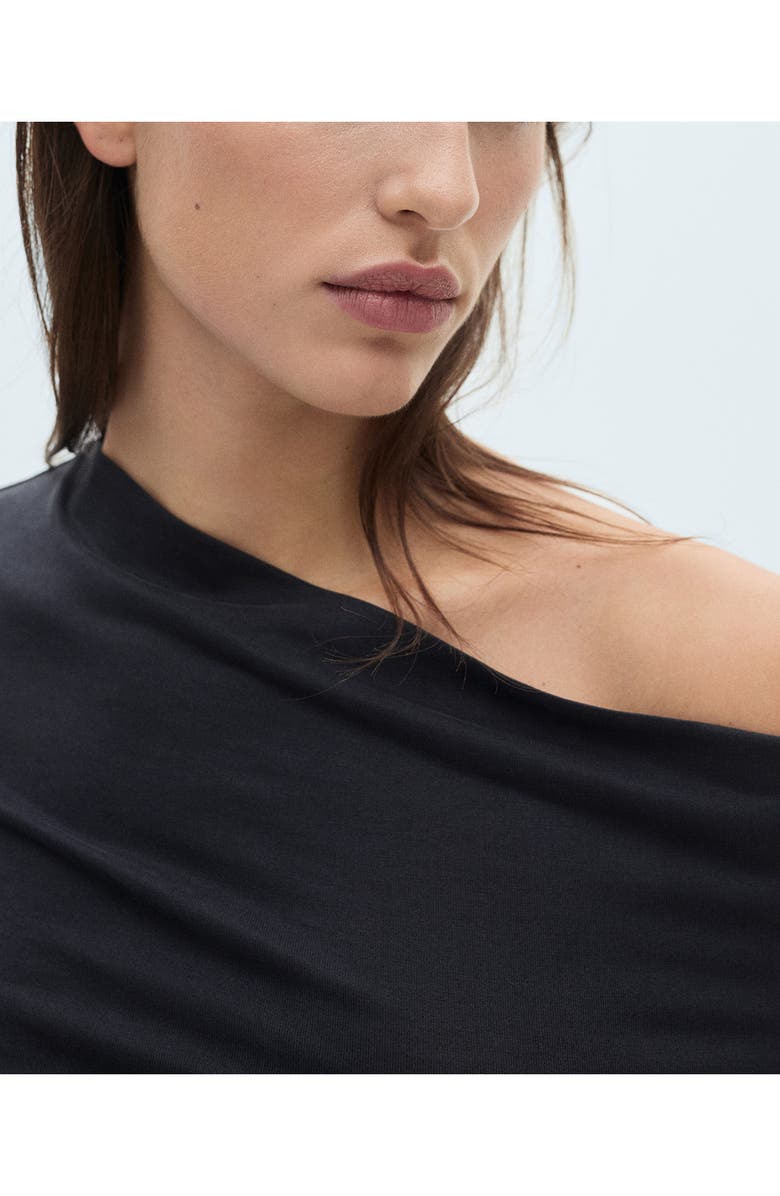 MANGO Asymmetric Off the Shoulder Long Sleeve Top, Alternate, color,