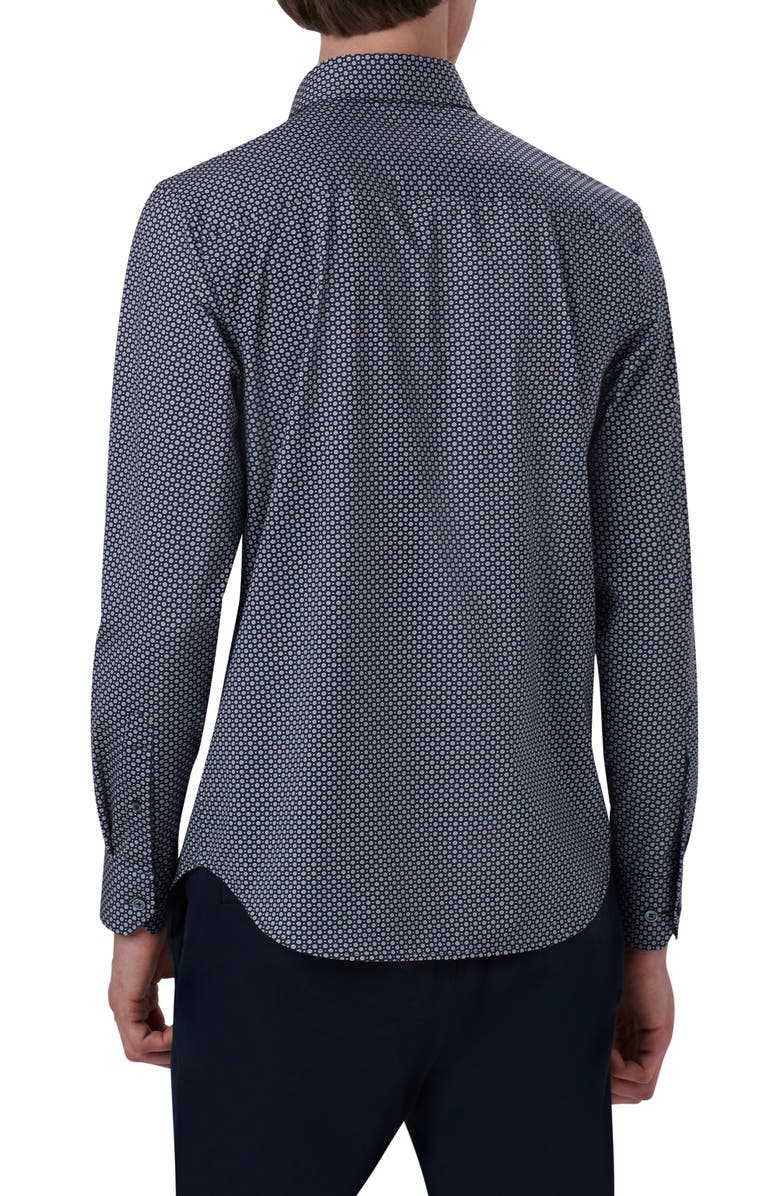 Bugatchi James OoohCotton<sup>®</sup> Dot Print Button-Up Shirt, Alternate, color, 