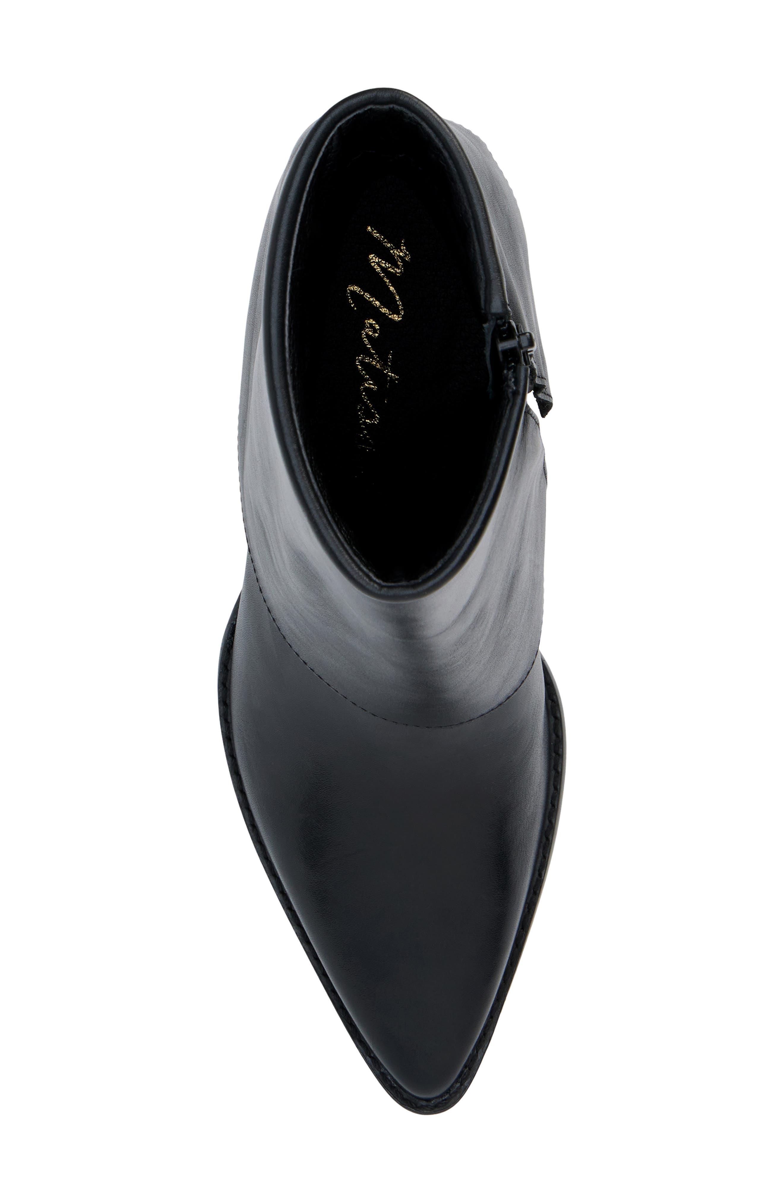 Matisse Ella Foldover Bootie, Alternate, color, Black Leather