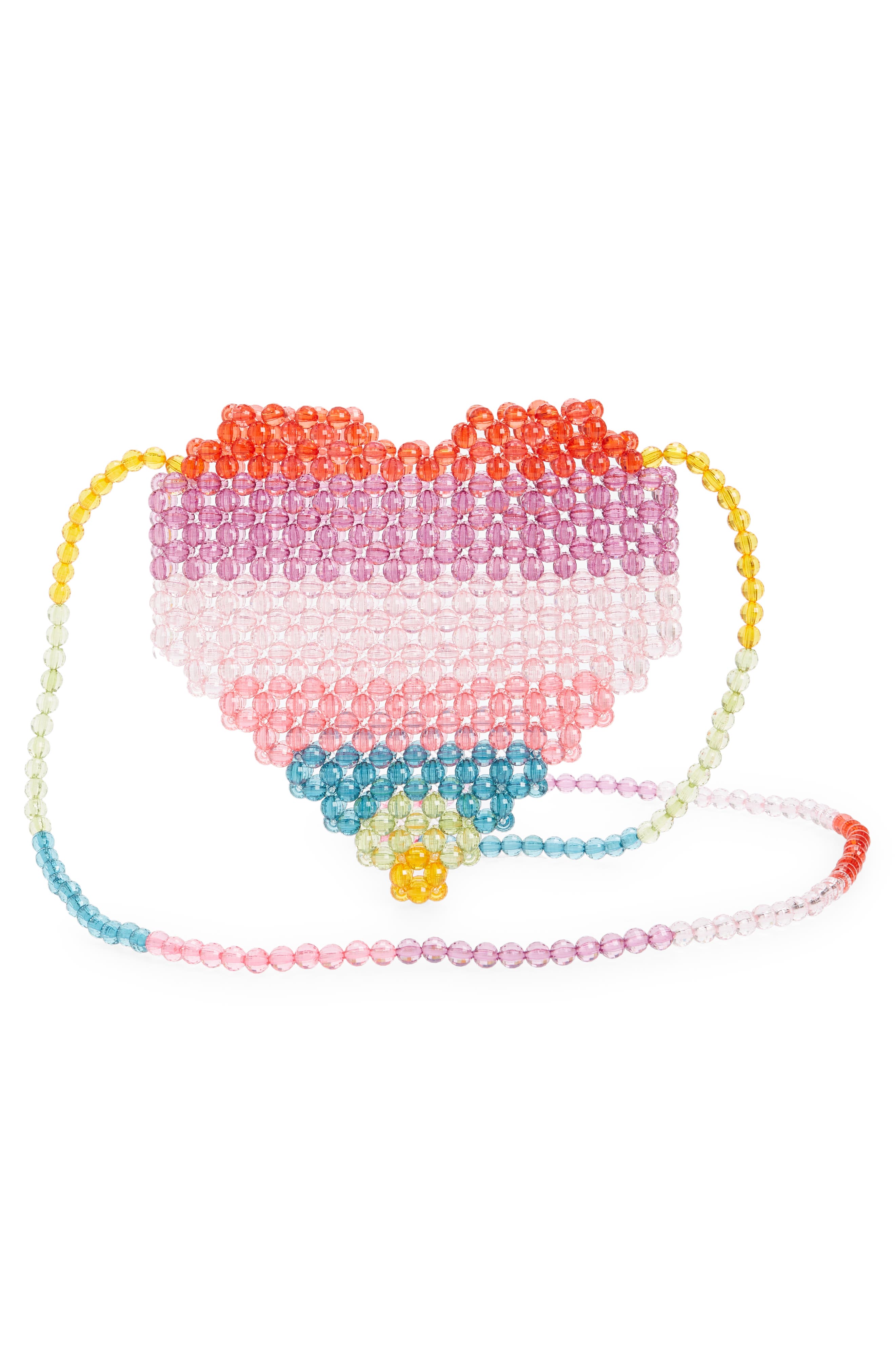 Lola + The Boys Beaded Heart Purse, Alternate, color, 