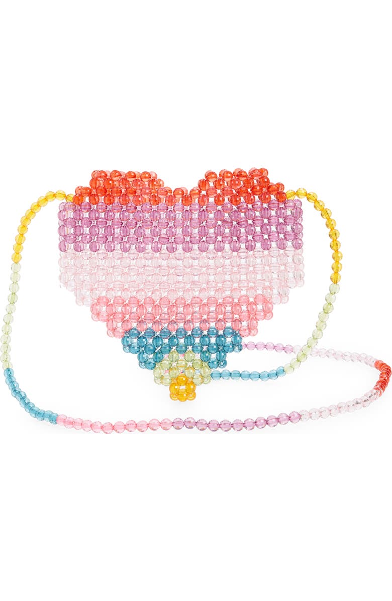 Lola + The Boys Beaded Heart Purse, Alternate, color,