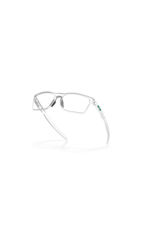 Oakley 57mm Rectangle Optical Glasses In White