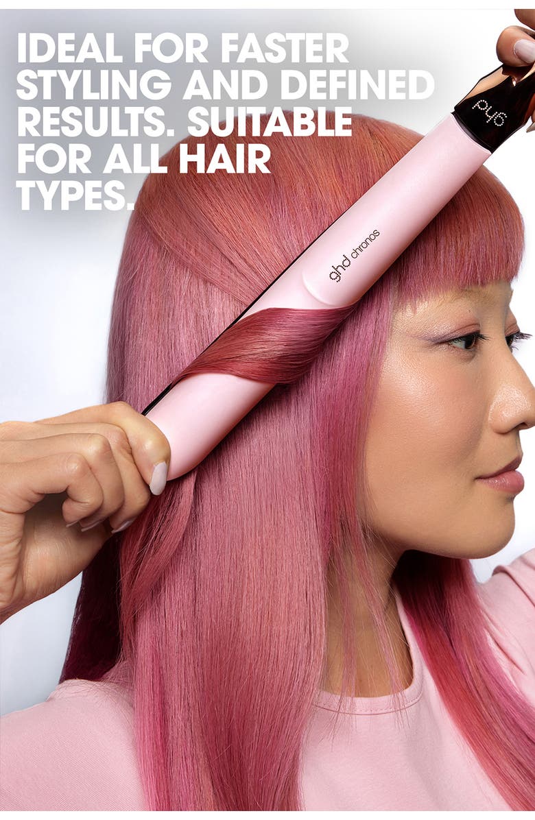 ghd Chronos Styler 1-Inch Flat Iron in Pink Sorbet, Alternate, color, Pink