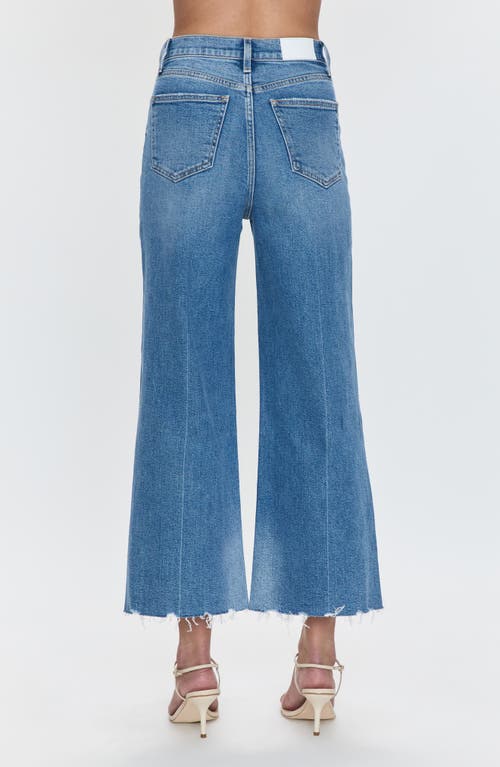 Pistola Lana Raw Hem Ankle Wide Leg Jeans In Rhythm Vintage