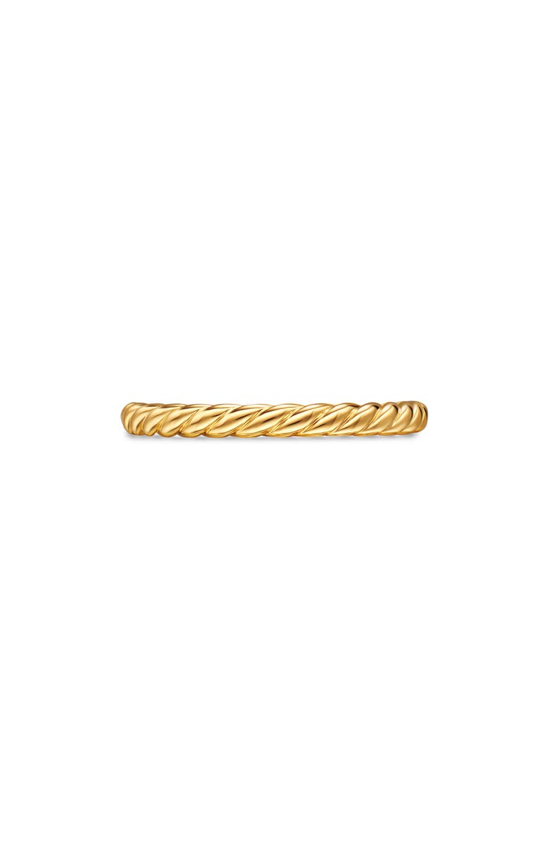 David Yurman DY Unity Cable Band Ring, Main, color, Gold