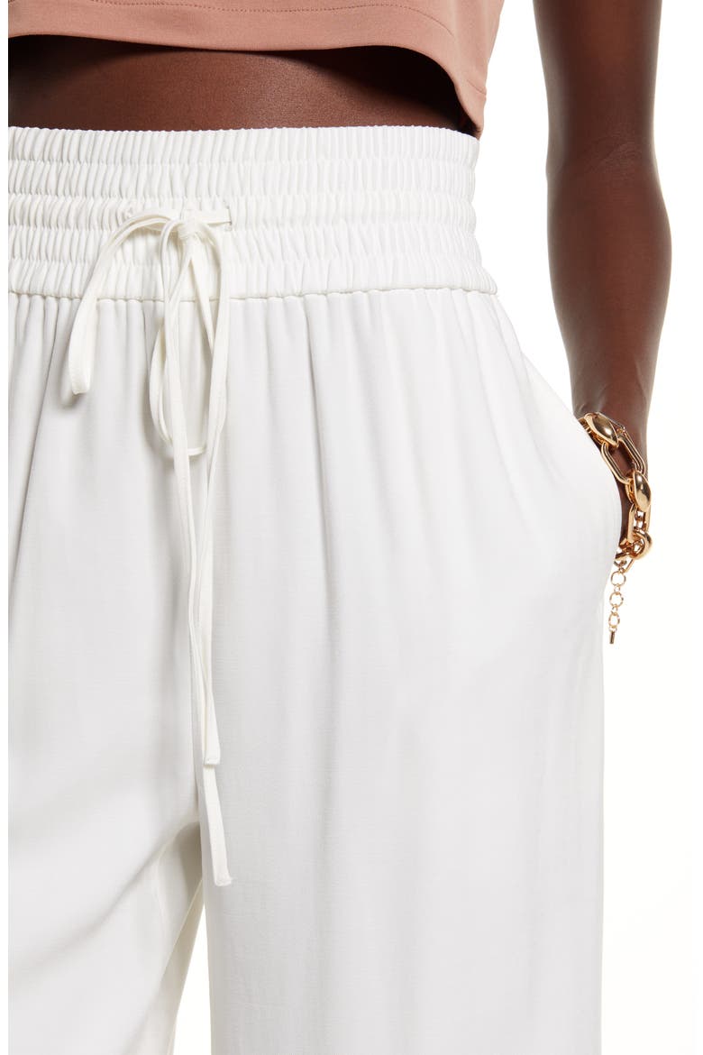 Drawstring Wide Leg Pants, Alternate, color, IVORY