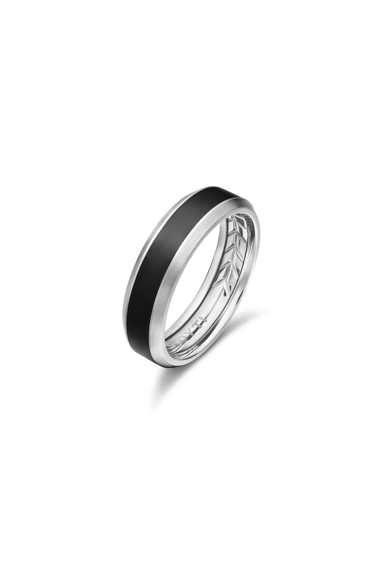 David Yurman Beveled Titanium Band Ring, Alternate, color,