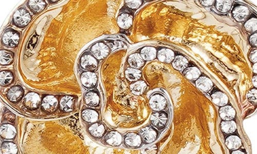 Adornia Cubic Zirconia Flower Stud Earrings In Gold