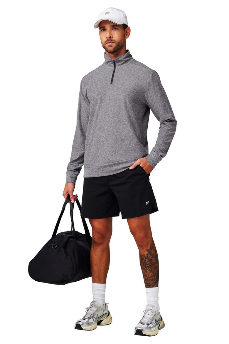 Men's The Cloud Jersey Quarter Zip, Alternate, color, Onyx Heather