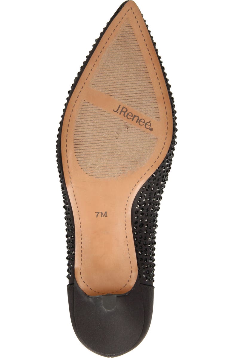 J. Reneé Rishna Crystal Embellished Pointed Toe Pump, Alternate, color,