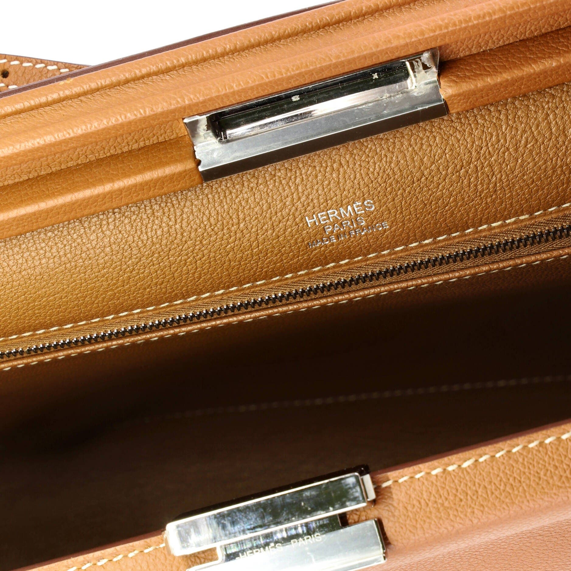 Pre-Owned Hermes Clic-H Shoulder Bag Evercolor 33, Alternate, color, Gold