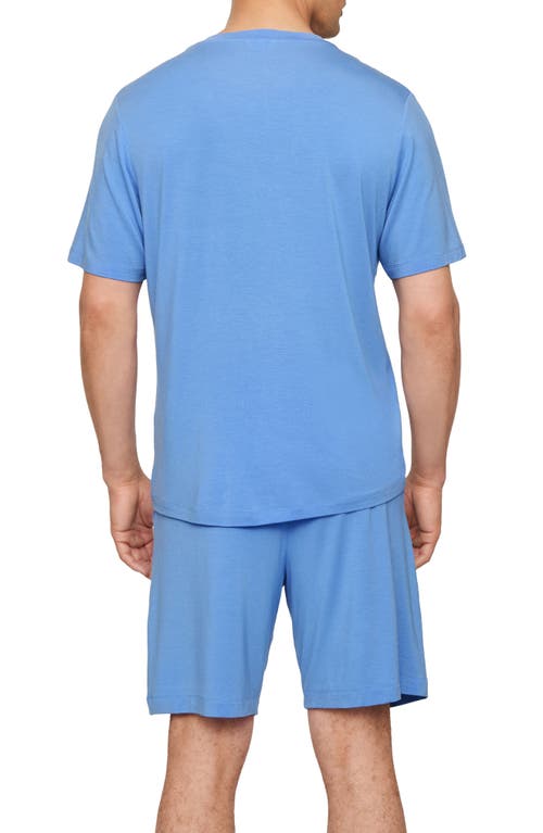 Eberjey Henry Short Pajama Set In Blue