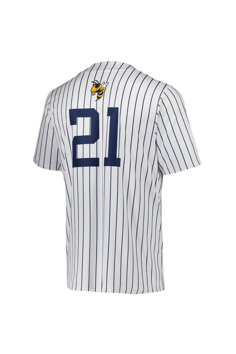 Georgia Tech Graphics adidas Men's adidas #21 White Georgia Tech Yellow Jackets Button-Up ...