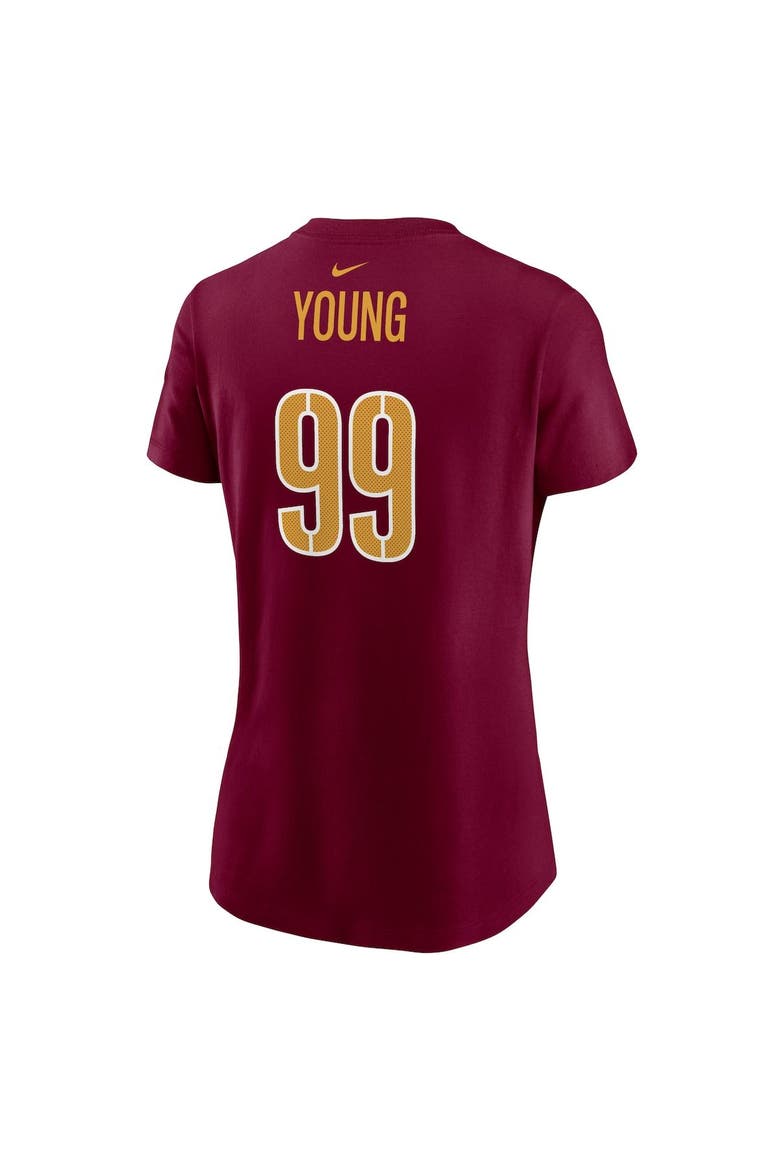 Women's Nike Chase Young Burgundy Washington Commanders Player Name & Number T-Shirt, Alternate, color, Burgundy