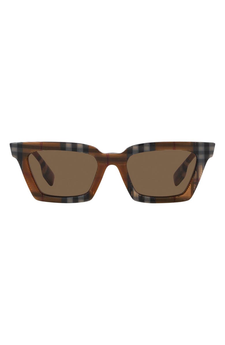 Burberry Briar 52mm Square Sunglasses, Main, color, Dark Brown
