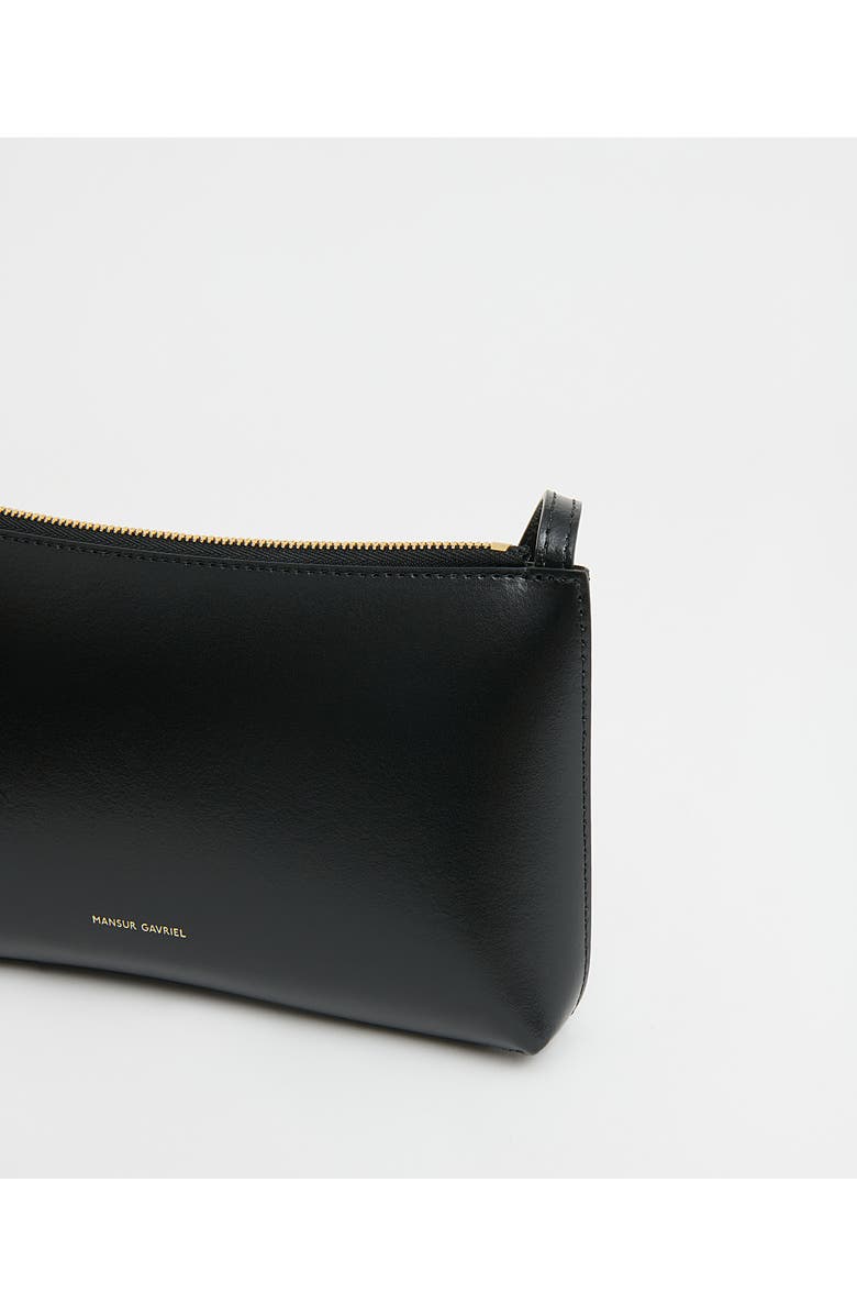 Mansur Gavriel Mini Gaia Leather Crossbody Bag, Alternate, color, Black/ Flamma