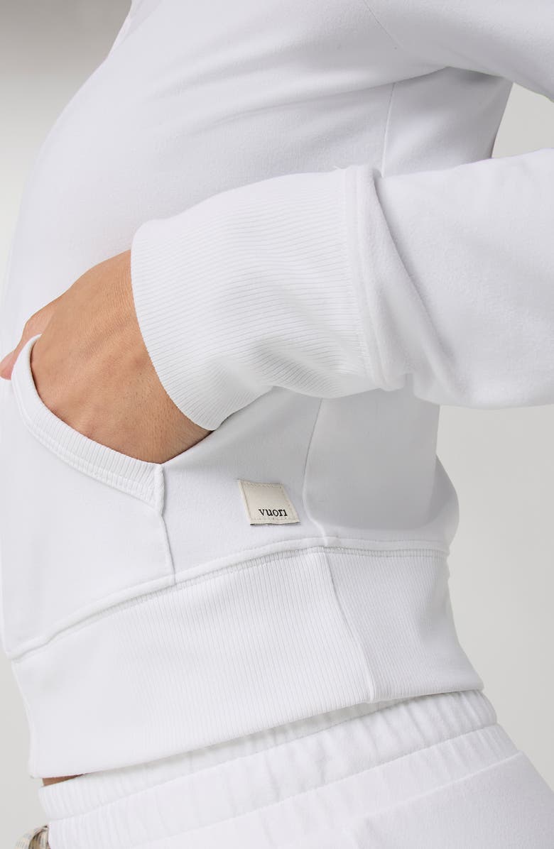 Vuori Halo Mini Full Zip Hoodie, Alternate, color, White