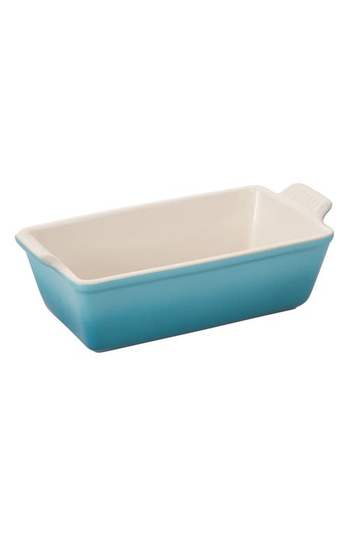 Le Creuset 1.5 Quart Enameled Stoneware Heritage Loaf Pan In Caribbean