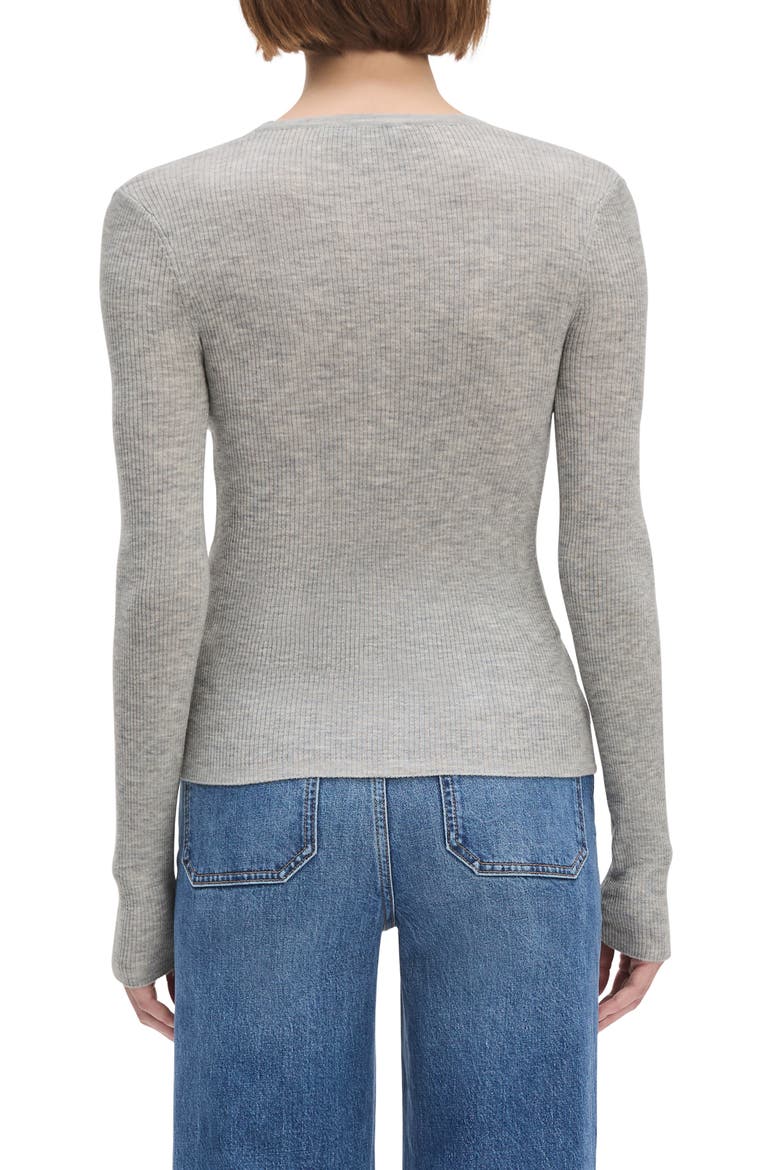 Take It Easy Wool Sweater, Alternate, color, HEATHER GREY