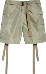 sacai 国内買付 Nylon Twill x Grosgrain Shorts sacai Nylon Twill x Grosgrain Shorts – mou by ACROPOLIS
