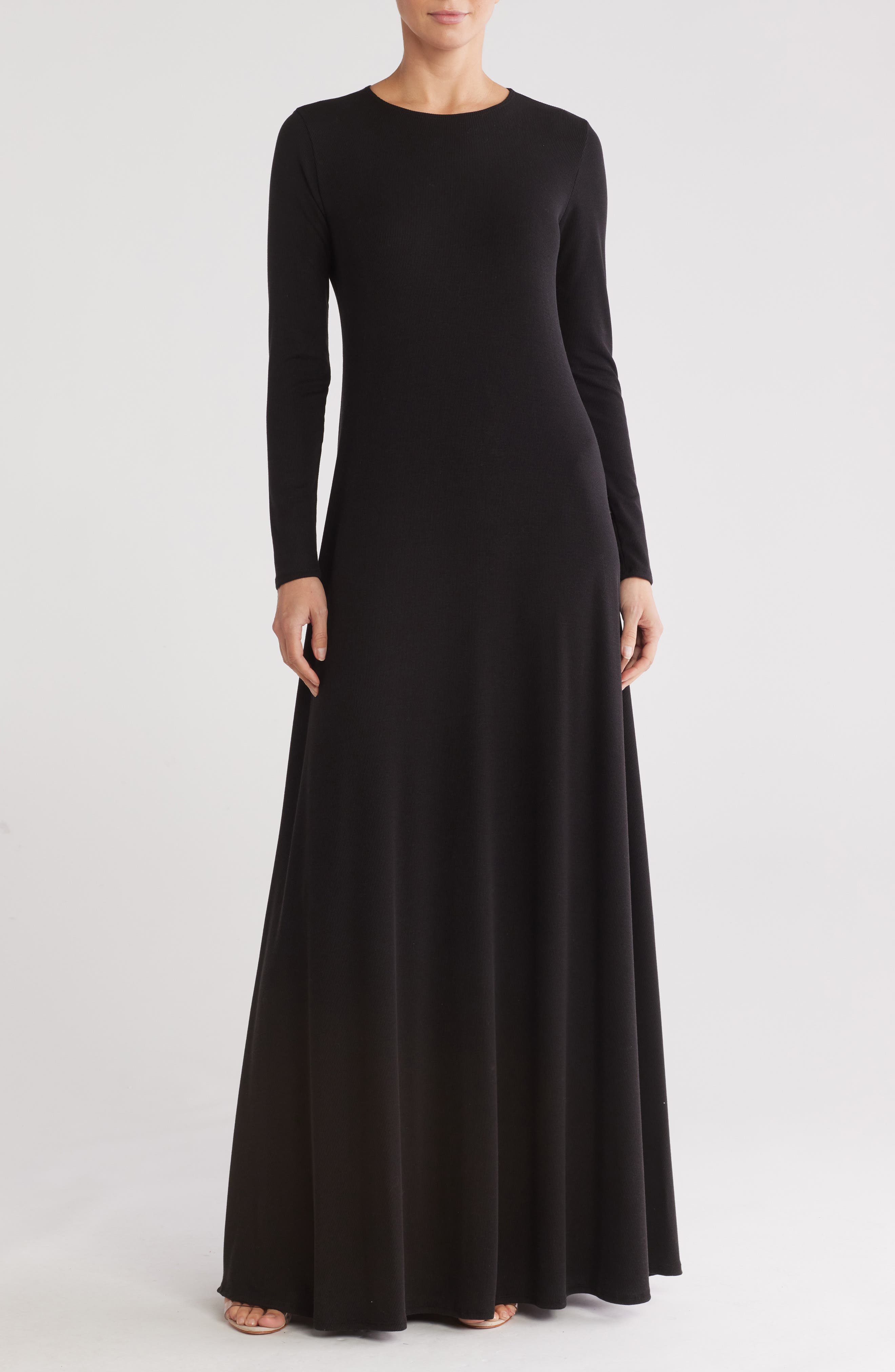 GO COUTURE Long Sleeve Maxi Dress