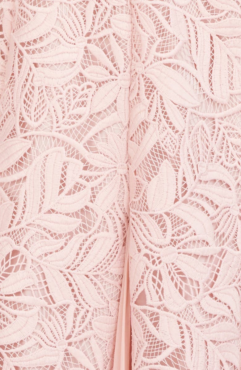 Kay Unger Angela Lace A-Line Midi Dress, Alternate, color, 