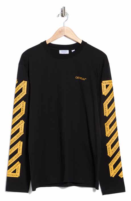 Off-White Tape Arrow Diagonal Long Sleeve Skate T-Shirt