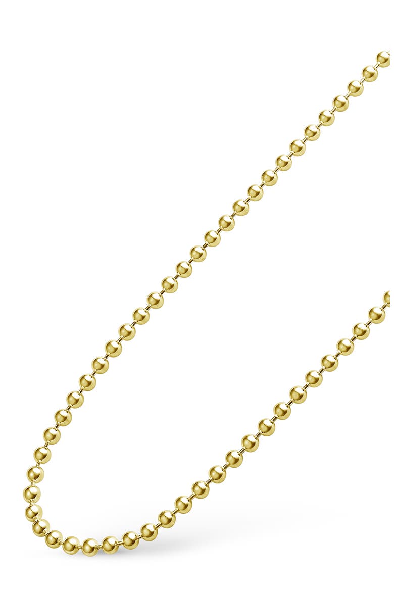 Men's Signature Caviar Ball Chain Necklace, Alternate, color, GOLD